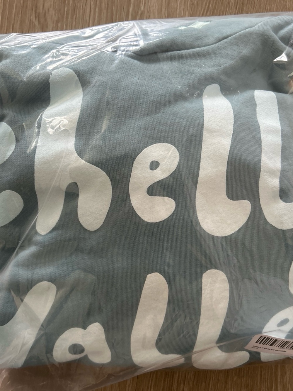 Hello Halls Blue Graphic Hoodie